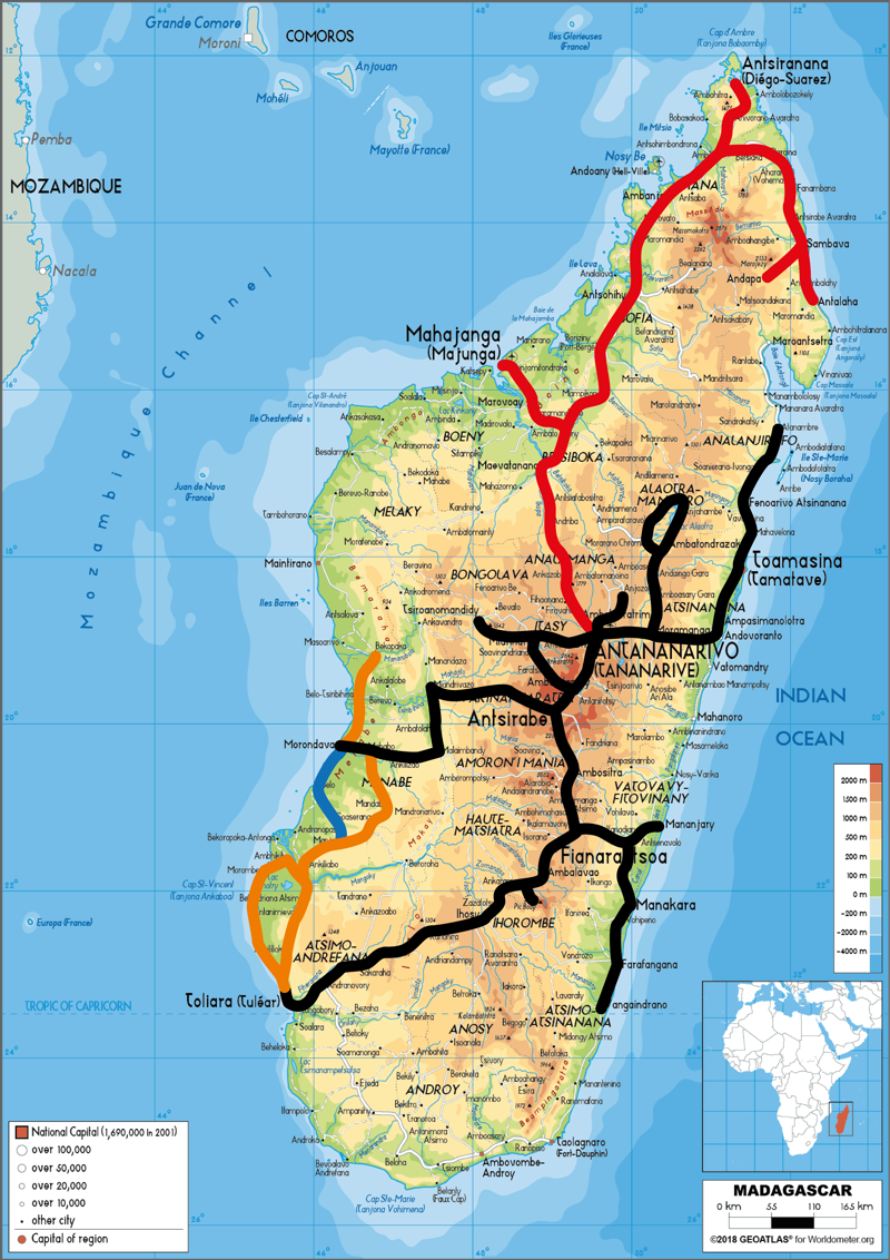 Roads allowed for self-drive rentals